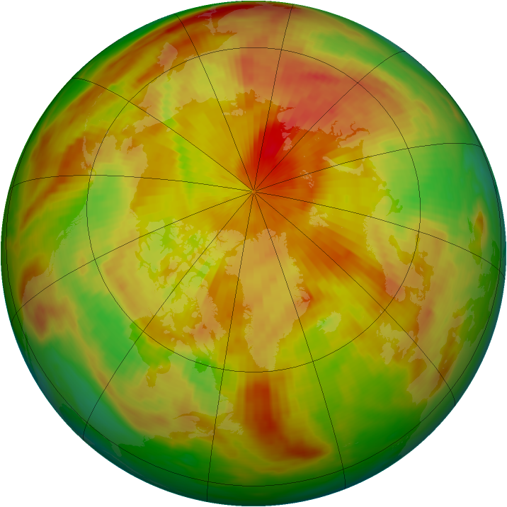 Arctic ozone map for 02 May 1991